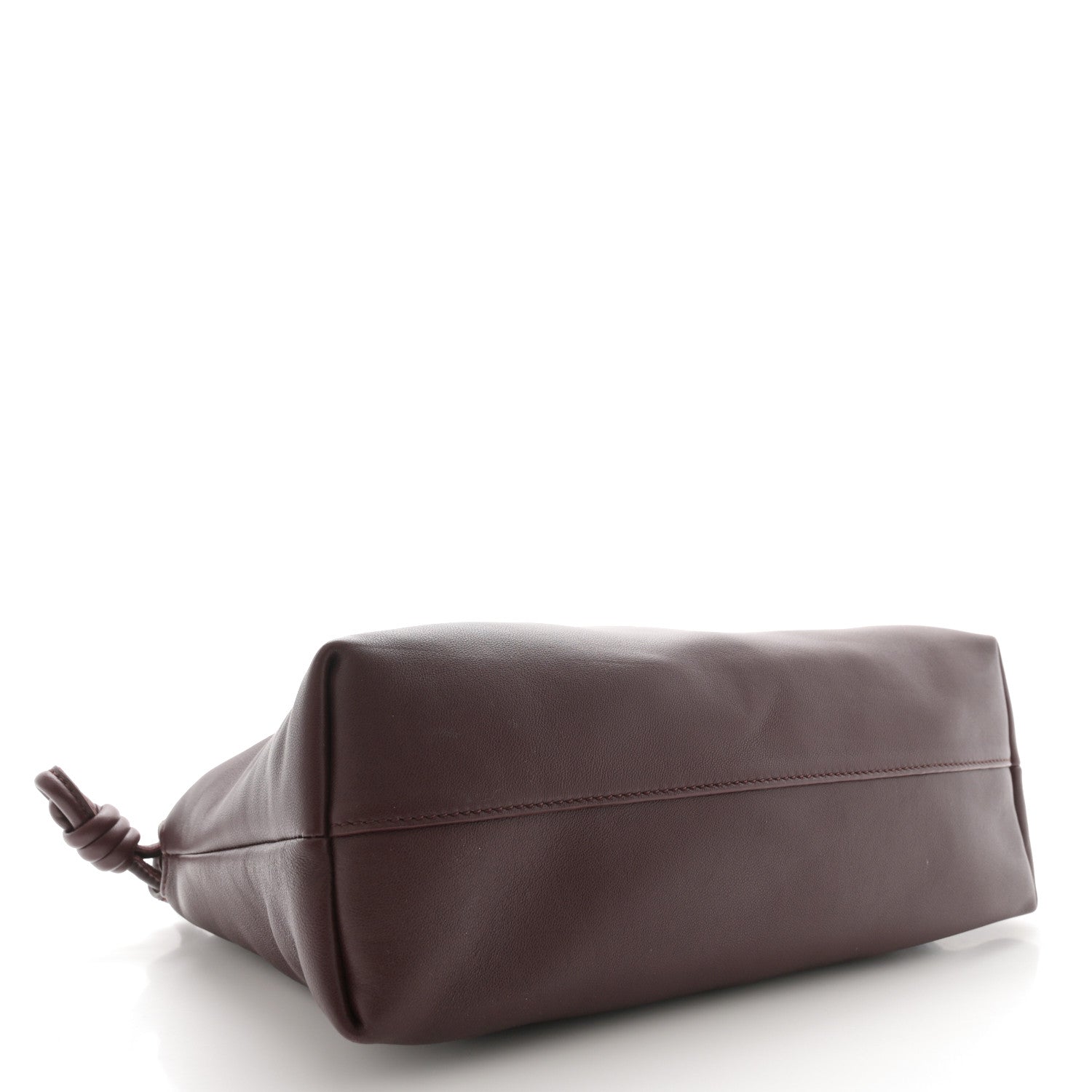 Loewe Mellow Nappa Medium Donut Chain Flamenco Knot Clutch Dark Burgundy 4 of 11