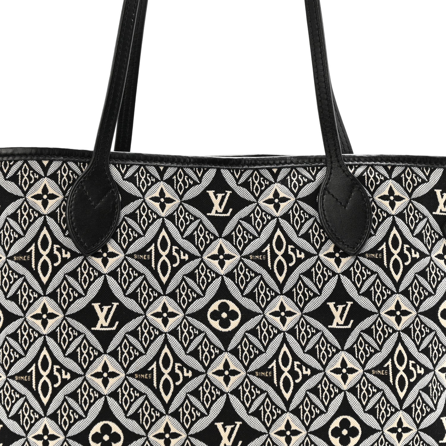 Louis Vuitton Jacquard Since 1854 Neverfull MM Grey 8 of 12