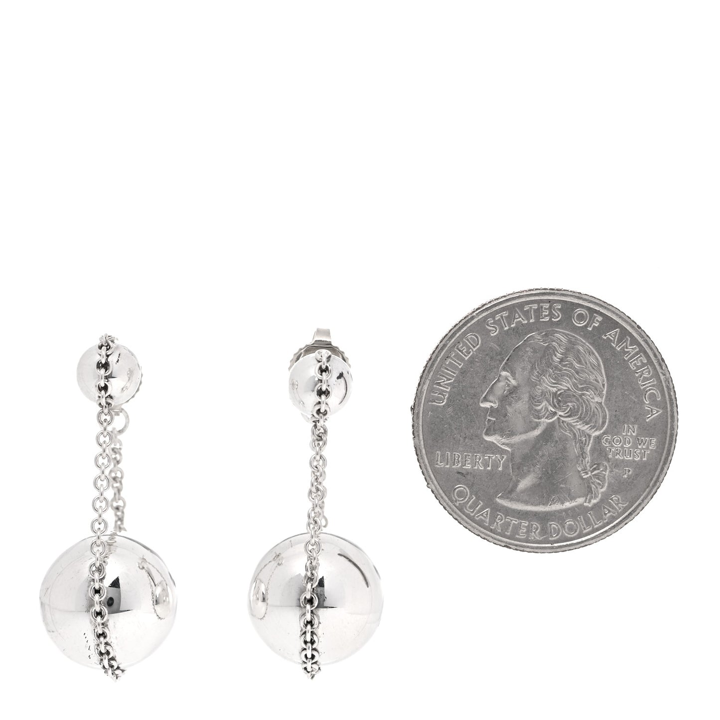 Sterling Silver HardWear Double Drop Earrings
