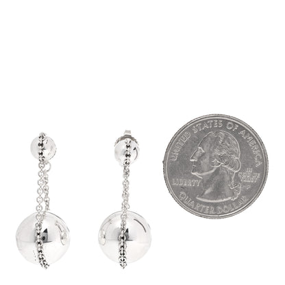 Tiffany Sterling Silver HardWear Double Drop Earrings 3 of 6