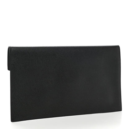 Saint Laurent Grain De Poudre Uptown Pouch Black 3 of 9