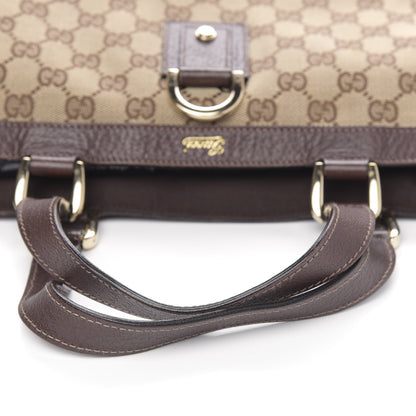 Gucci Monogram Small Abbey Tote Dark Brown 10 of 12