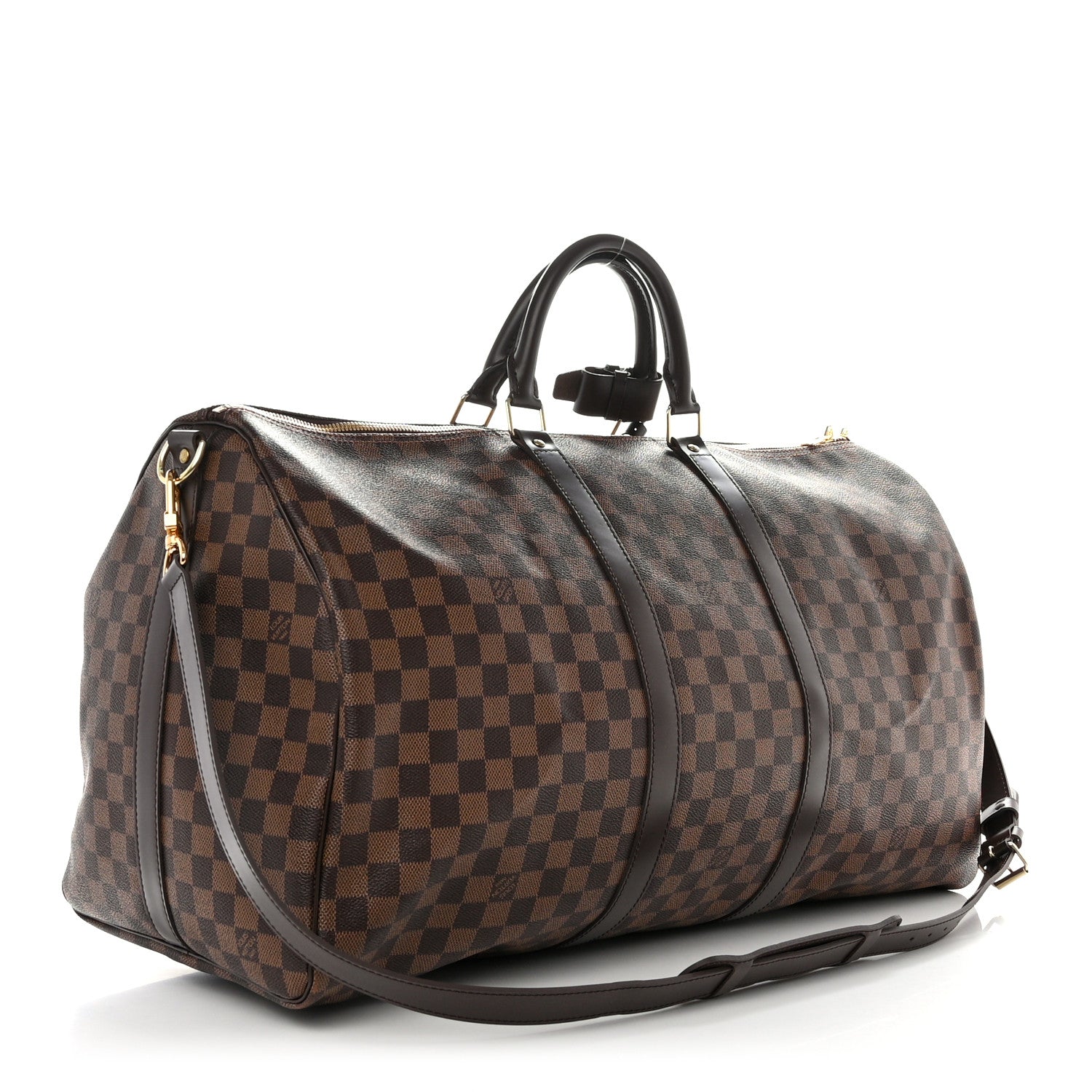 Louis Vuitton Damier Ebene Keepall Bandouliere 55 2 of 9