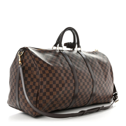 Louis Vuitton Damier Ebene Keepall Bandouliere 55 2 of 9