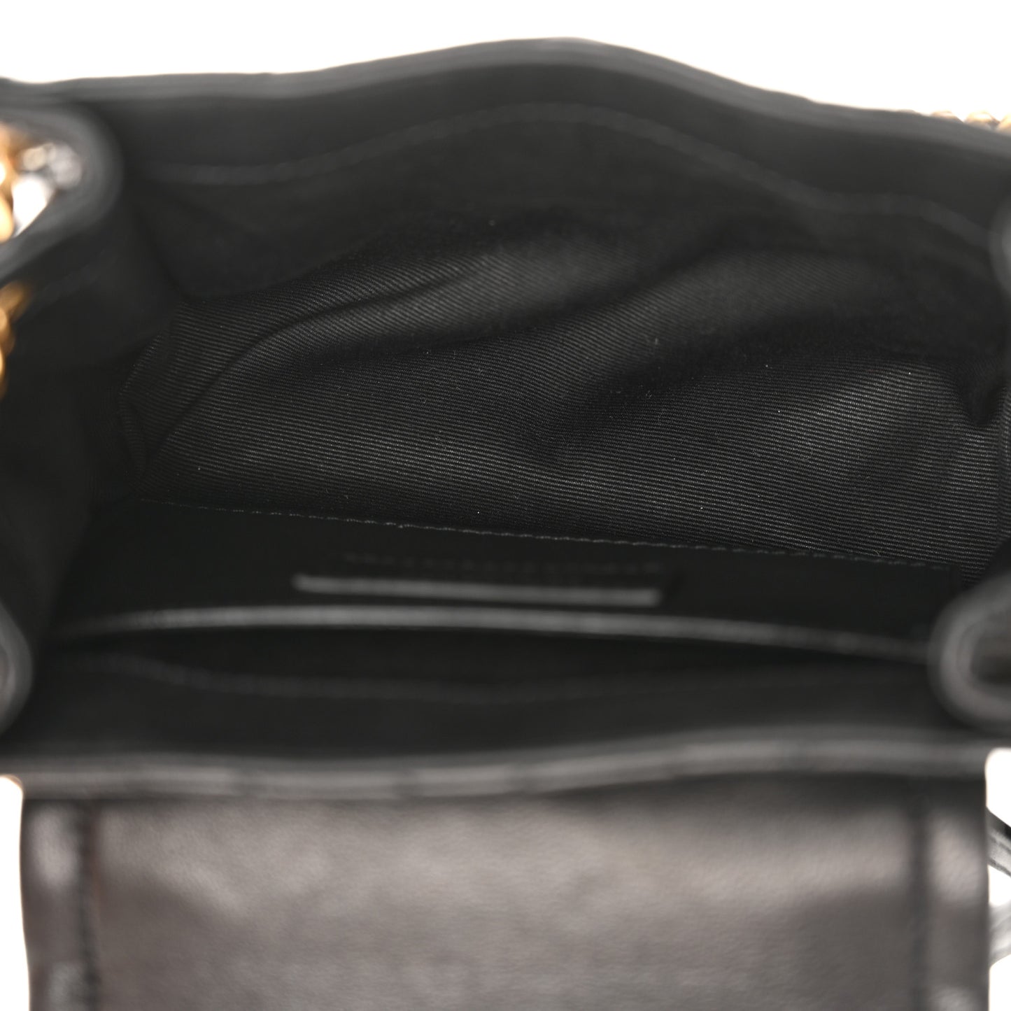 Lambskin Quilted Monogram Mini Nolita Black