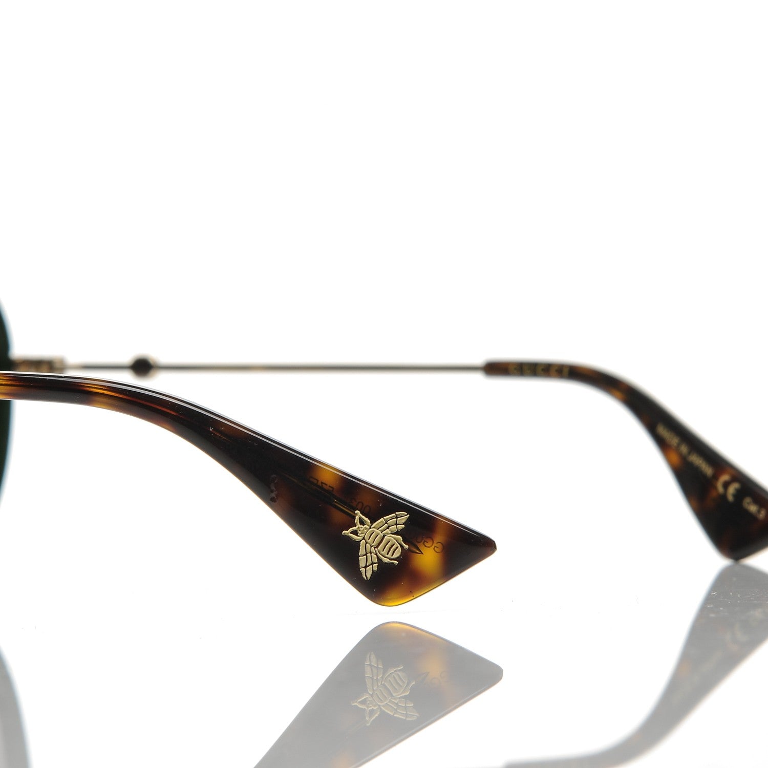 Gucci Web Aviator Sunglasses GG0062S Green Red 4 of 8