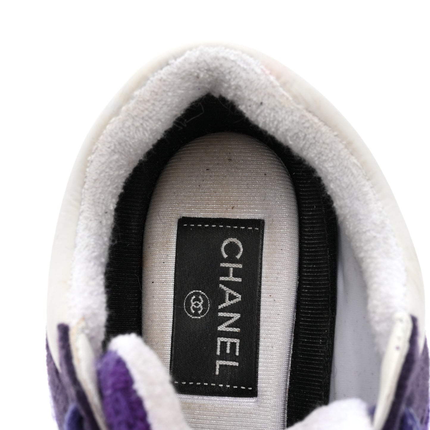Suede Tweed Felt CC Sneakers 37 Purple