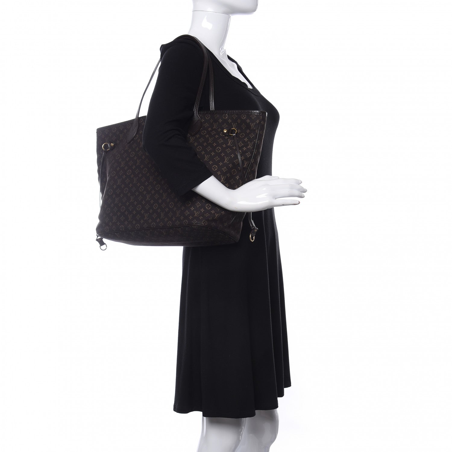 Louis Vuitton Monogram Idylle Neverfull MM Fusain 2 of 10