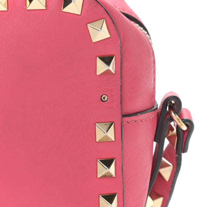 Valentino Garavani Calfskin Rockstud Camera Crossbody Bag Deep Rose 10 of 12