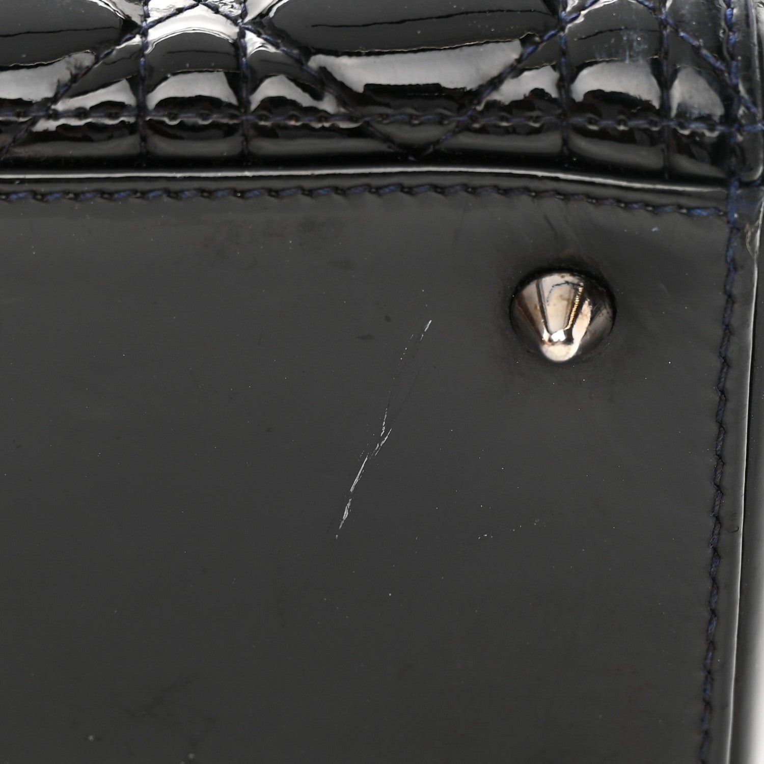 Christian Dior Patent Cannage Medium Lady Dior Black 11 of 12