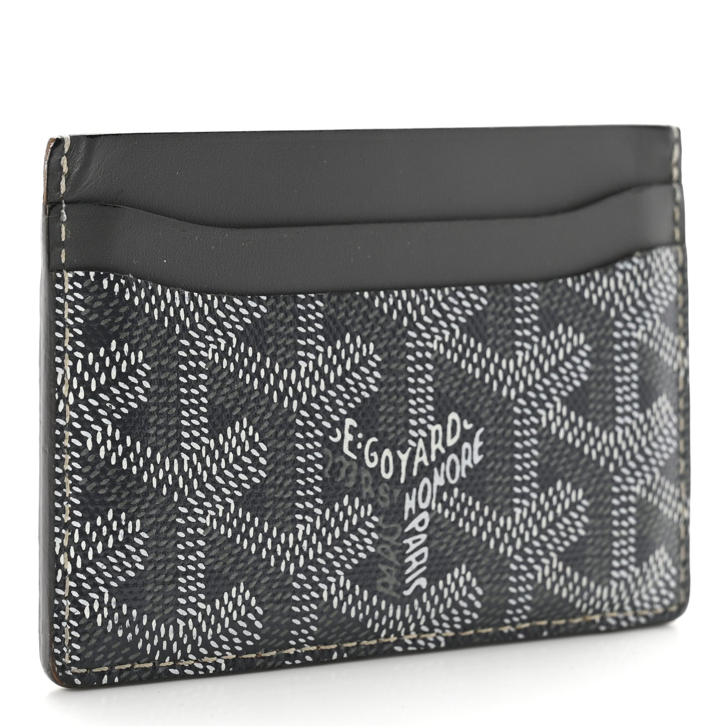 Goyardine Saint Sulpice Card Holder Grey