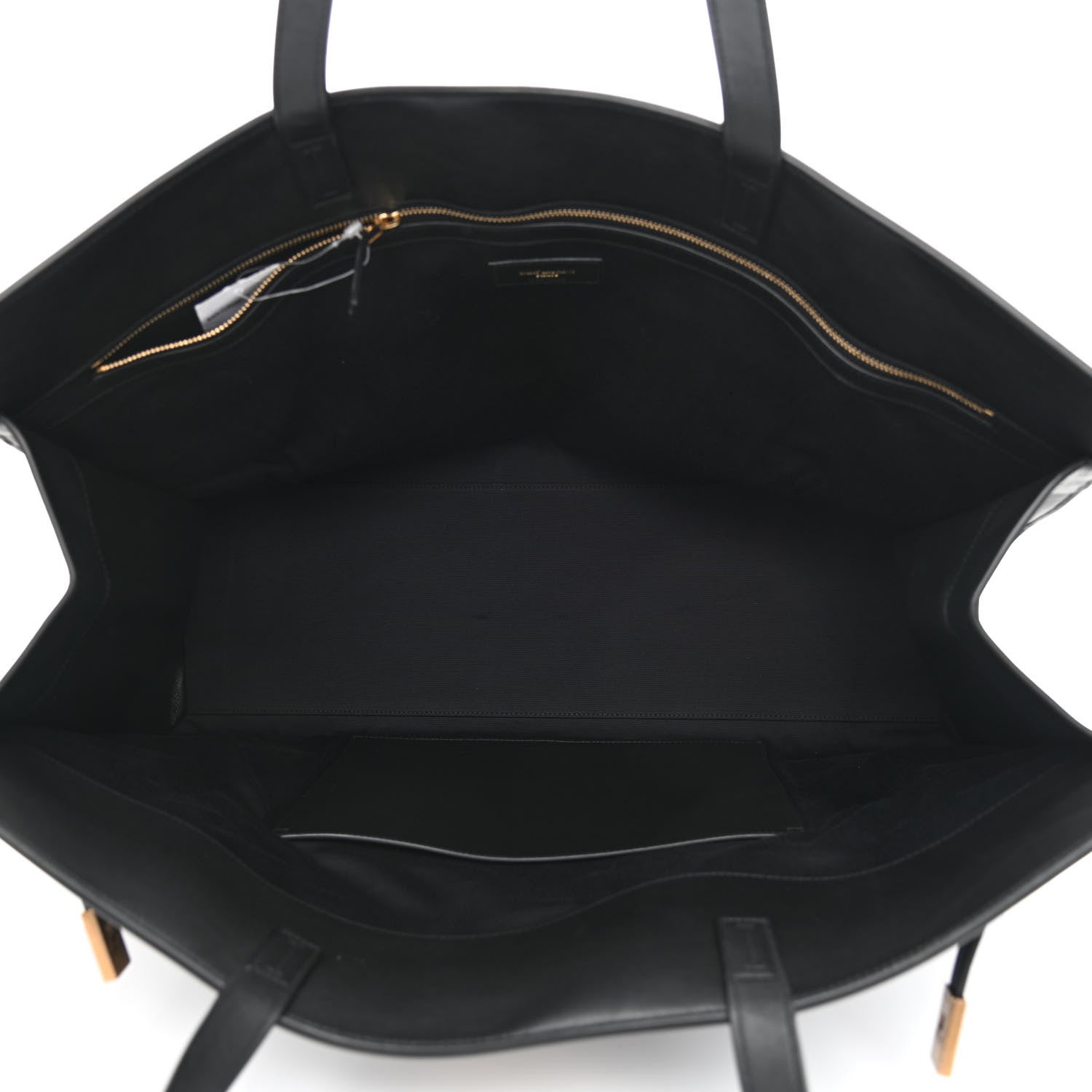 Saint Laurent Calfskin Large Manhattan Shopper Tote Black 4 of 9
