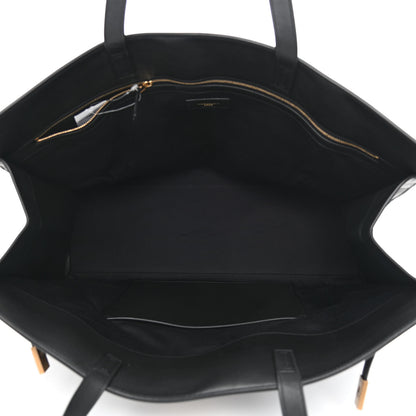 Saint Laurent Calfskin Large Manhattan Shopper Tote Black 4 of 9