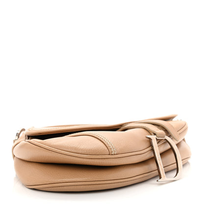 Christian Dior Grained Calfskin Saddle Bag Beige 4 of 14