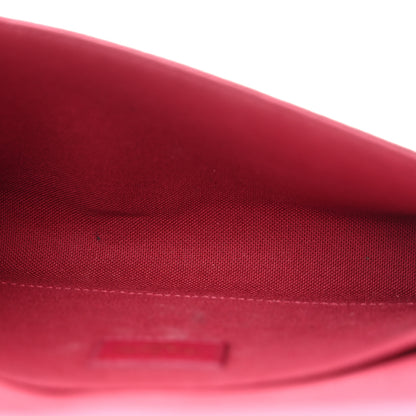 Louis Vuitton Monogram Pochette Felicie Chain Wallet Fuchsia 6 of 17