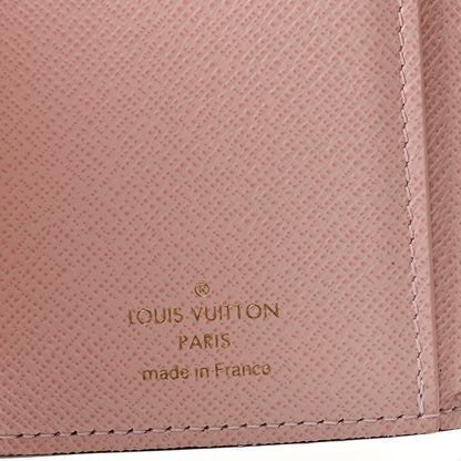 Louis Vuitton Damier Ebene Victorine Wallet Rose Ballerine 6 of 9