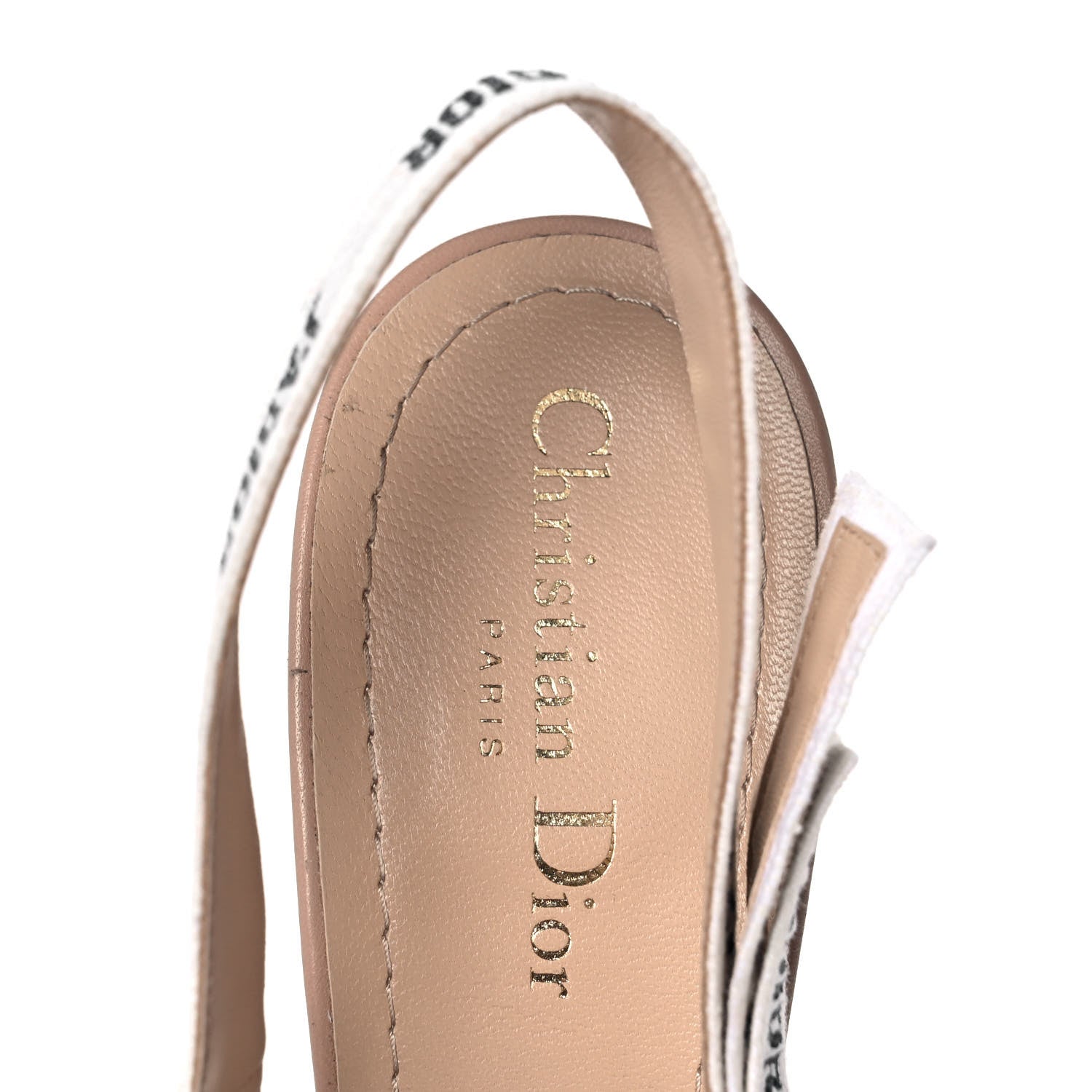 Christian Dior Technical Canvas Ribbon J'Adior Slingback 100mm Pumps 41 Powder Nude 7 of 8