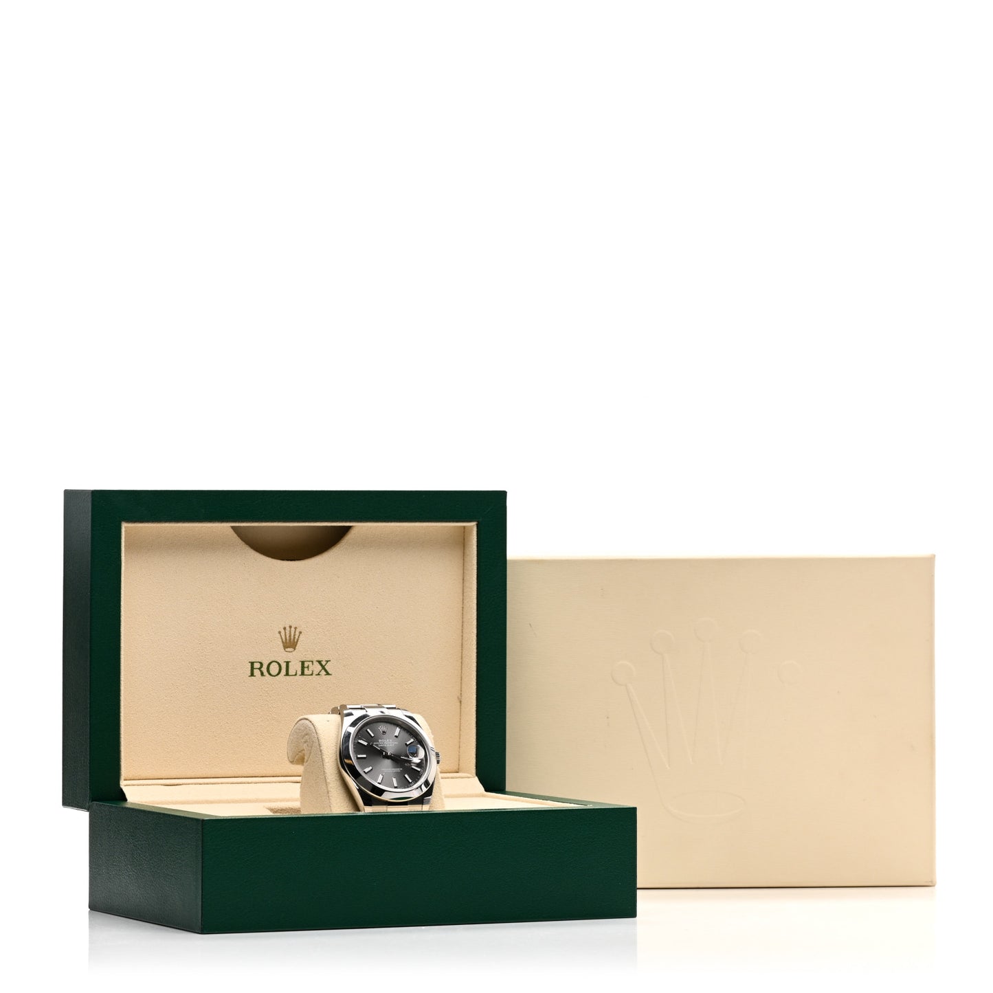 Stainless Steel 41mm Oyster Perpetual Datejust Watch Slate 126300