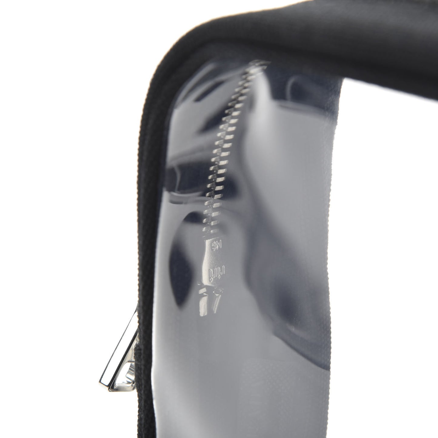 Canvas Plexiglass Wristlet Black