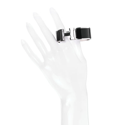 Hermes Enamel Wide Clic Clac H Bracelet PM Black 3 of 5