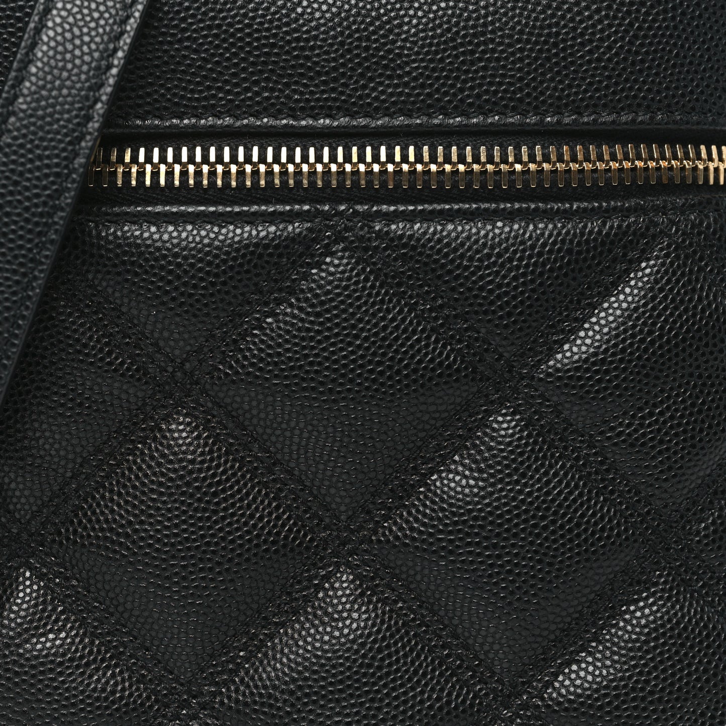 Grain de Poudre Quilted 80's Vanity Bag Black