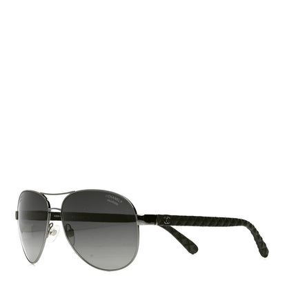Chanel Aviator Polarized Sunglasses 4204-Q Black 1 of 4