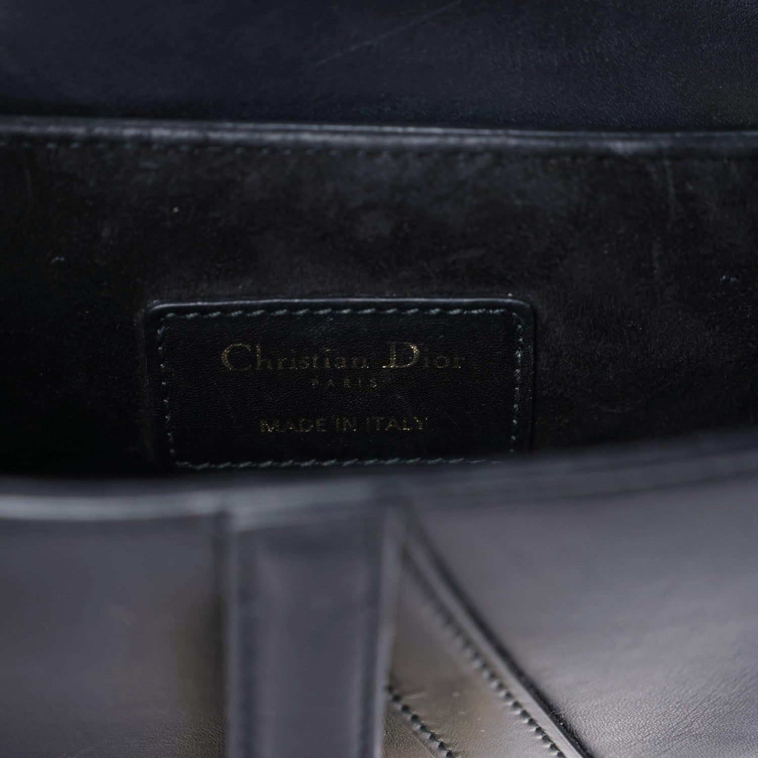 Christian Dior Calfskin Mini Saddle Bag Black 12 of 17