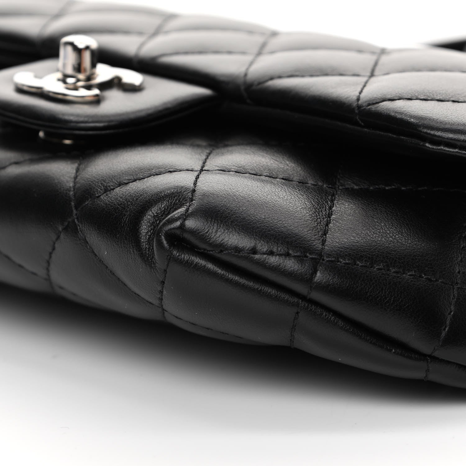 Chanel Calfskin Quilted CC Uniform Flap Belt Bag Black 11 of 13