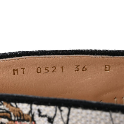 Christian Dior Canvas Mille Fleurs Embroidered Granville Espadrille 36 Multicolor 6 of 8