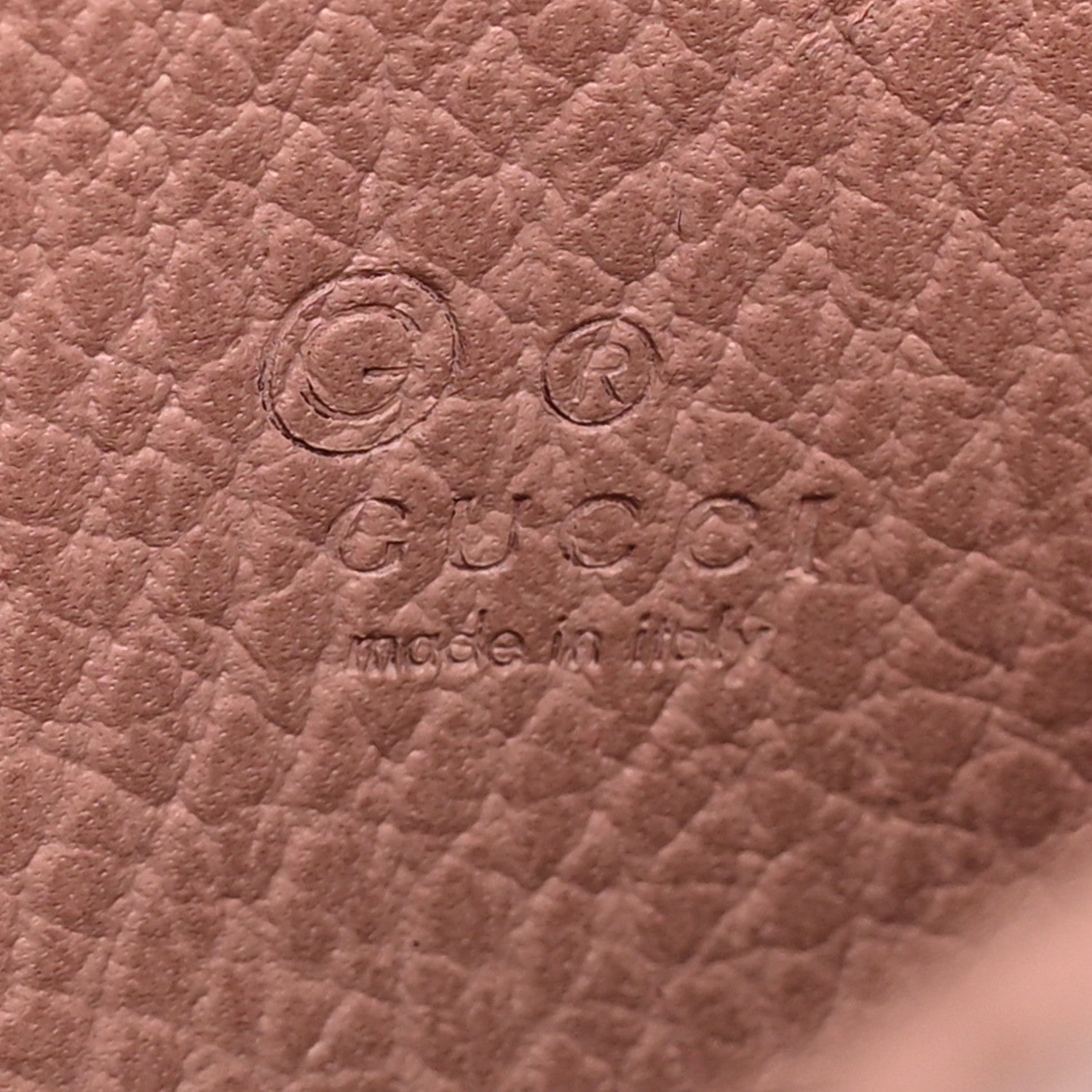 Gucci Dollar Calfskin Interlocking G Chain Wallet Soft Pink 6 of 12