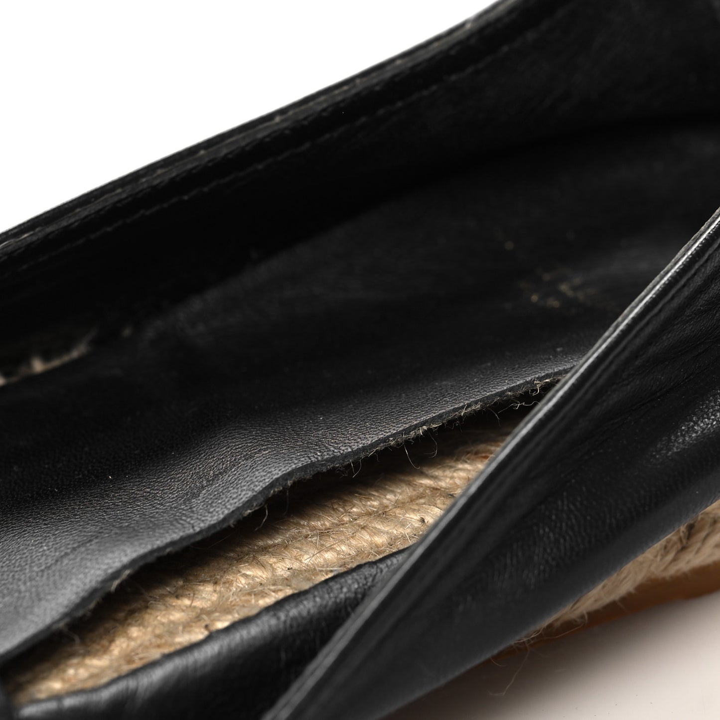 Lambskin Monogram Espadrilles 37.5 Black