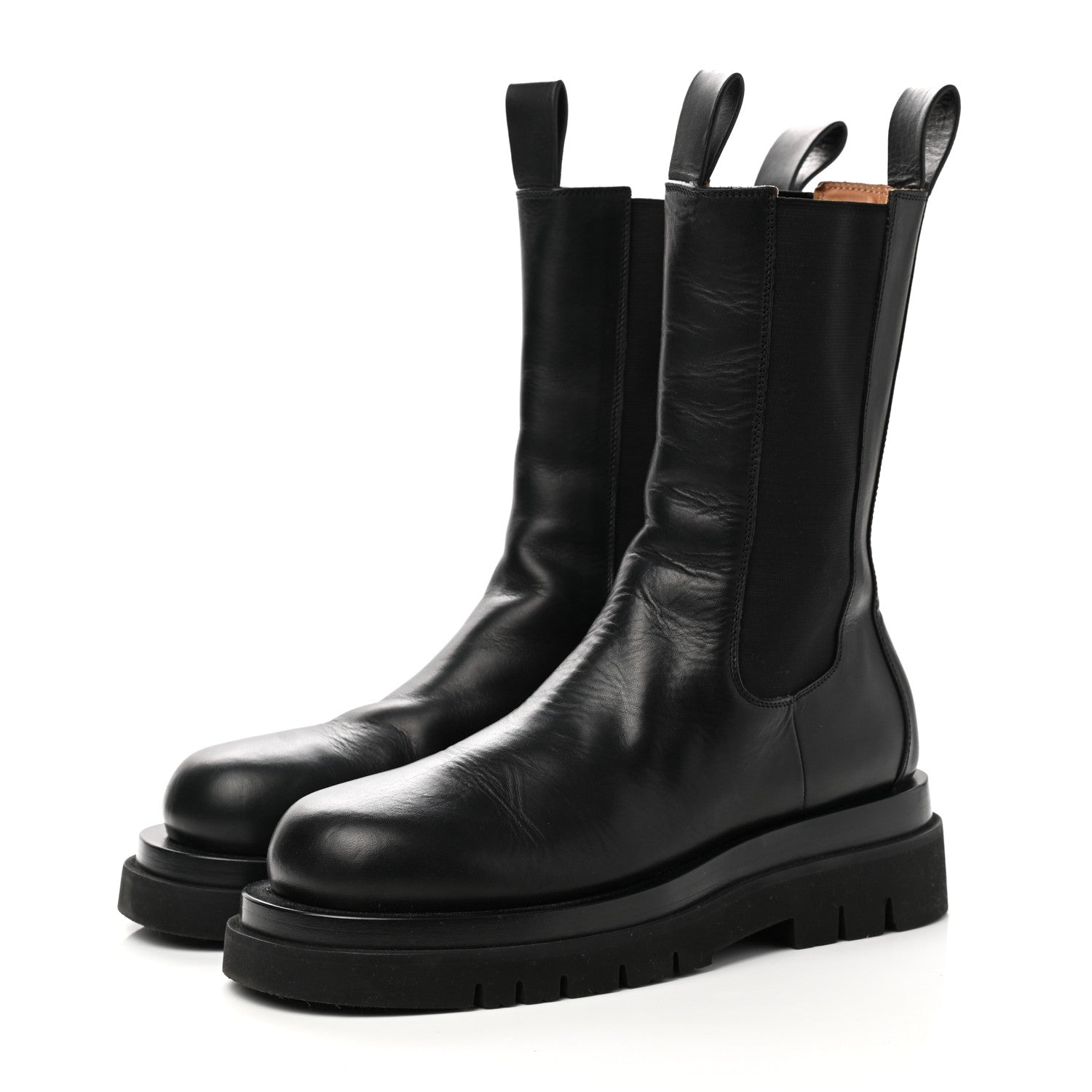 Bottega Veneta Calfskin The Lug Chelsea 55mm Boots 40.5 Black 3 of 10