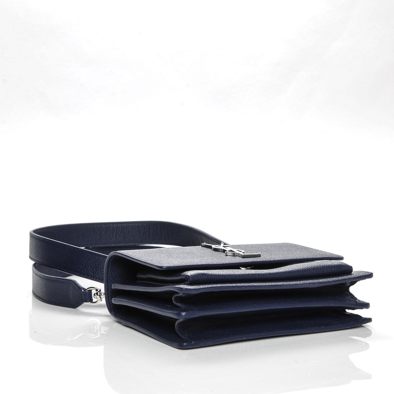 Saint Laurent Grained Calfskin Small Monogram Sunset Marinette 4 of 6