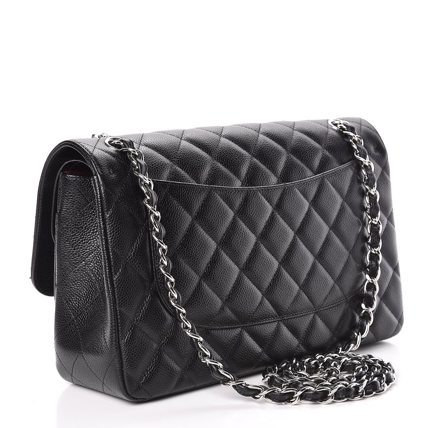 Chanel Caviar Quilted Jumbo Double Flap Black 3 of 17