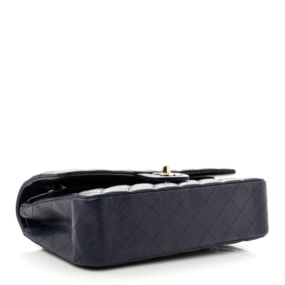 Chanel Caviar Quilted Medium Double Flap Navy 4 of 12