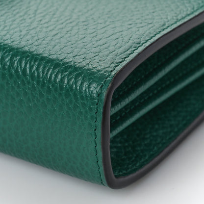 Gucci Calfskin Mini Dionysus Chain Wallet Emerald 9 of 10