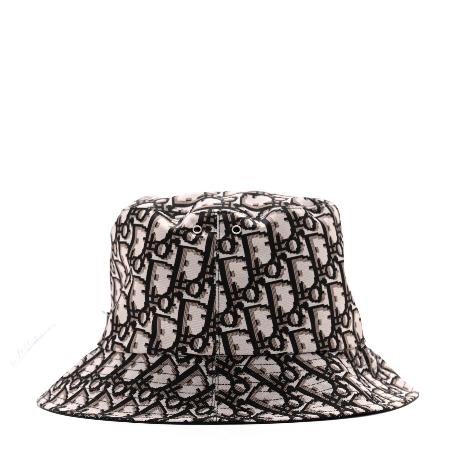 Christian Dior Oblique Reversible Teddy-D Brim Bucket Hat 57 Black 11 of 13