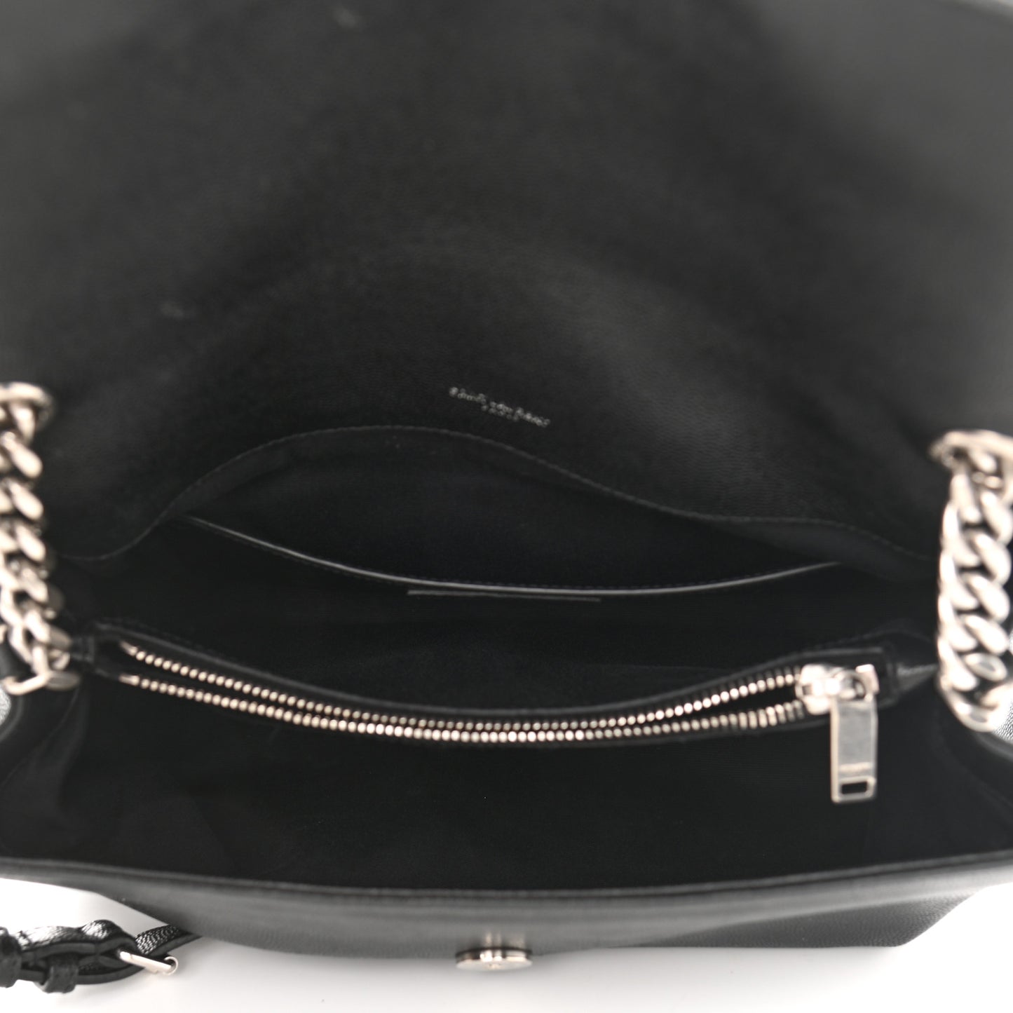 Grain De Poudre Medium West Hollywood Monogram Fold-Over Black