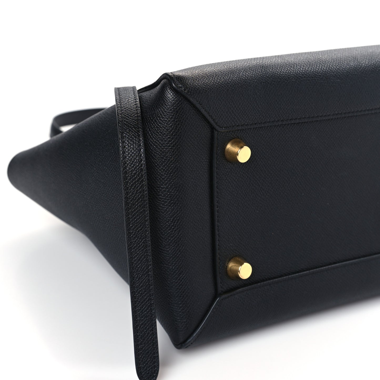Grained Calfskin Mini Belt Bag Black