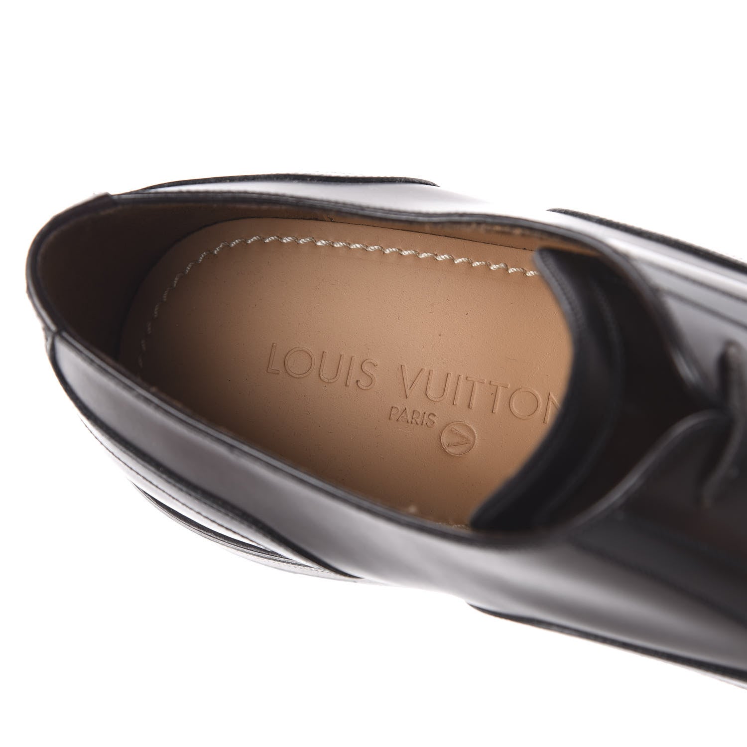 Louis Vuitton Calfskin Mens Oxfords 10.5 Brown 7 of 8