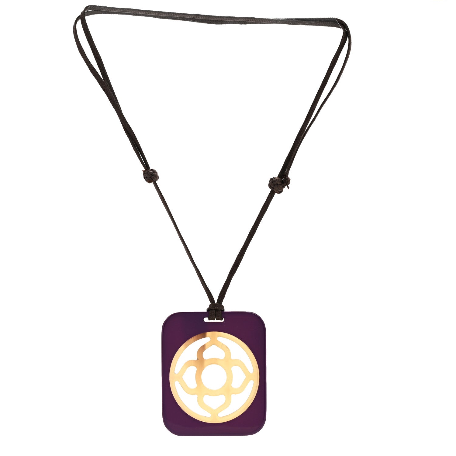 Hermes Buffalo Horn Lacquer Lift Necklace 3 of 8