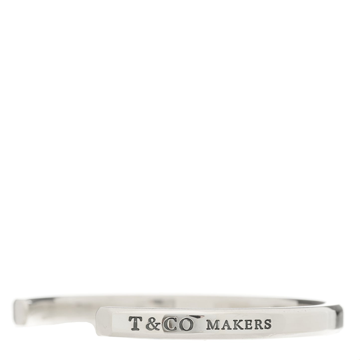 Sterling Silver Narrow Makers Cuff Bracelet
