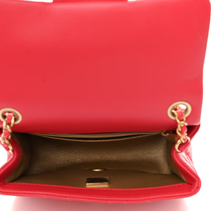 Chanel Lambskin Quilted Mini Pearl Crush Flap Red 5 of 13