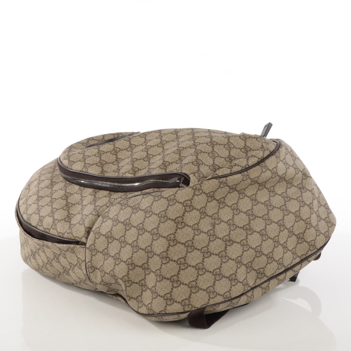 GG Plus Monogram Interlocking G Medium Backpack Dark Brown