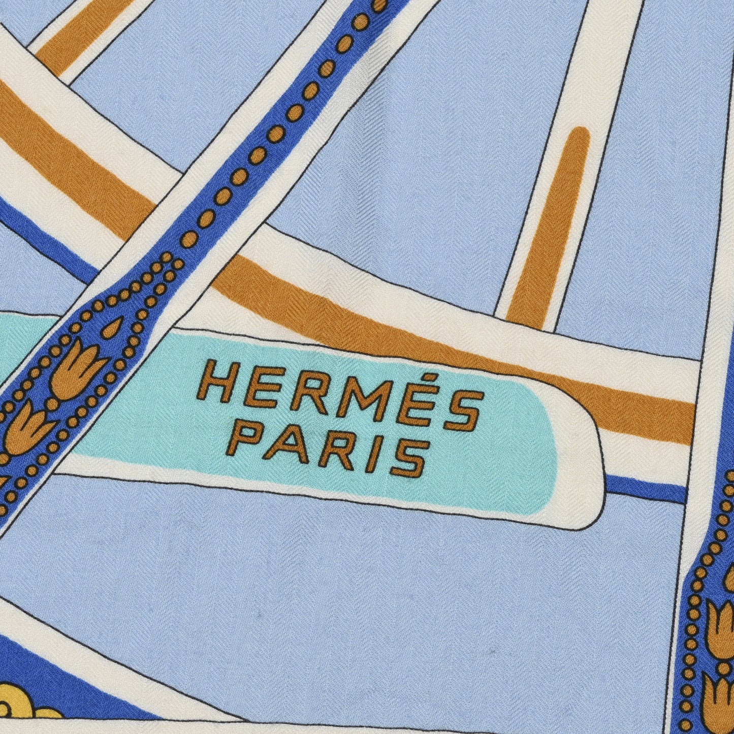 Cashmere Silk Balade En Berline Shawl 140 Bleu Ciel Jaune Vif Bleu Vif