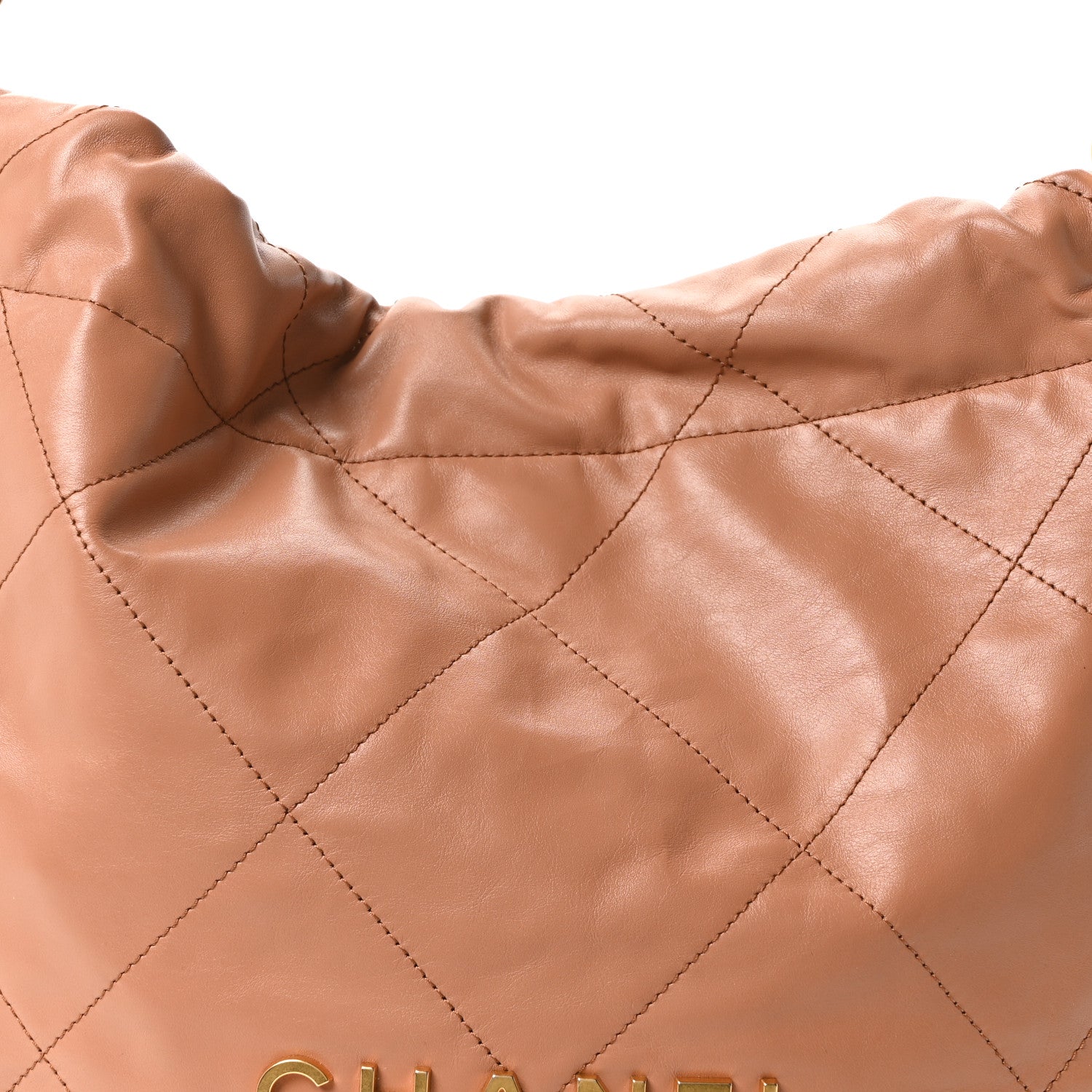 Chanel Shiny Calfskin Quilted Small Chanel 22 Beige 8 of 10