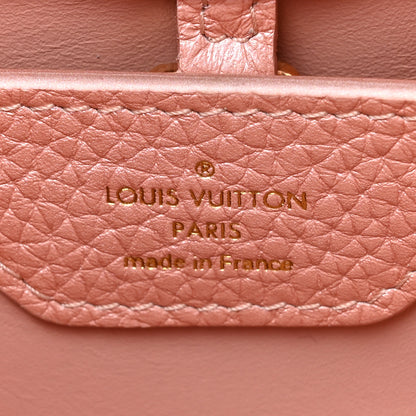 Louis Vuitton Metallic Taurillon Capucines BB Pearly Pink 6 of 12