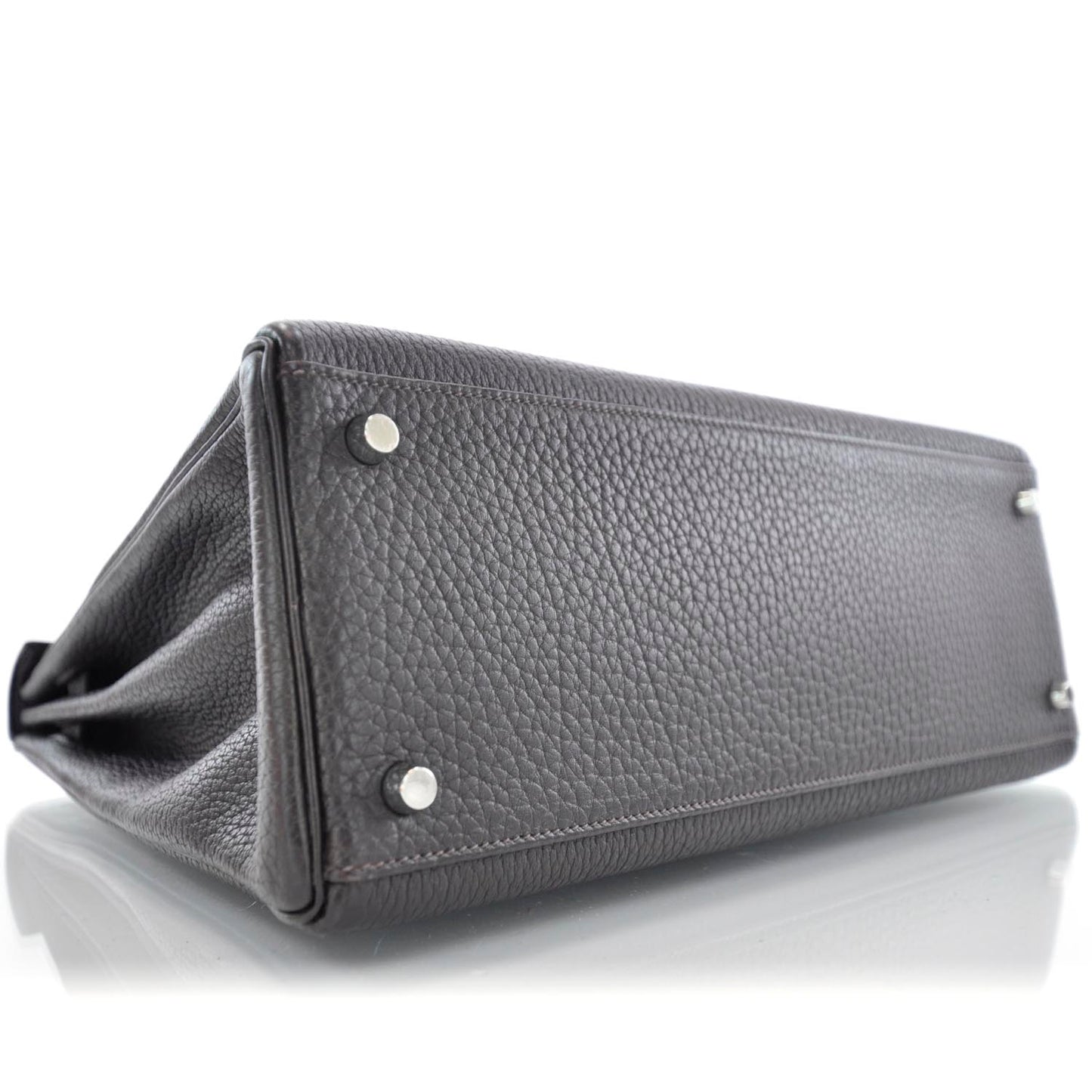 Togo KELLY 35 Handbag Ebene Palladium Hardware