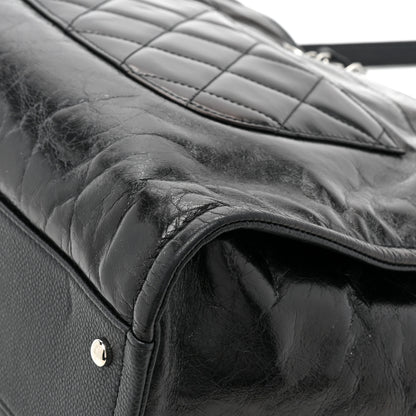 Chanel Glazed Calfskin Small Deauville Tote Black 12 of 12