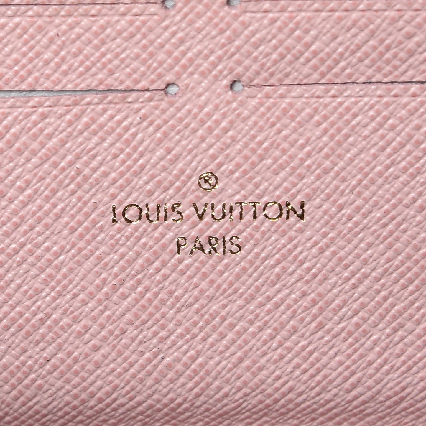 Damier Ebene Clemence Wallet Rose Ballerine